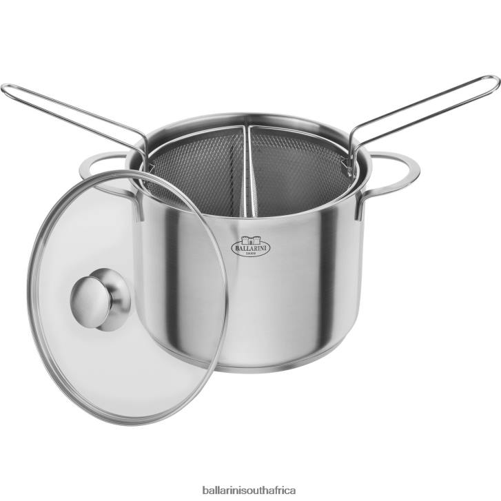 BALLARINI Ancona 85 qt Asparagus/ Pasta Pot 18/10 Stainless Steel Cookware T0DT66