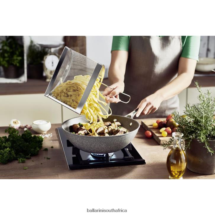 BALLARINI Ancona 85 qt Asparagus/ Pasta Pot 18/10 Stainless Steel Cookware T0DT66