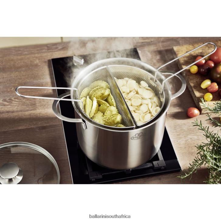 BALLARINI Ancona 85 qt Asparagus/ Pasta Pot 18/10 Stainless Steel Cookware T0DT66