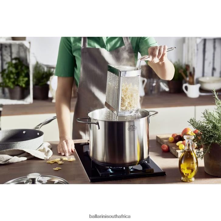 BALLARINI Ancona 85 qt Asparagus/ Pasta Pot 18/10 Stainless Steel Cookware T0DT66