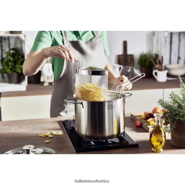 BALLARINI Ancona 85 qt Asparagus/ Pasta Pot 18/10 Stainless Steel Cookware T0DT66