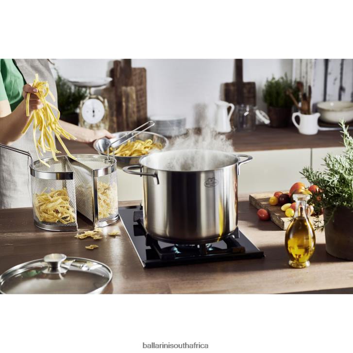 BALLARINI Ancona 85 qt Asparagus/ Pasta Pot 18/10 Stainless Steel Cookware T0DT66