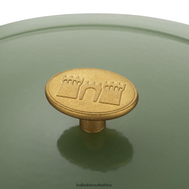 BALLARINI Bellamonte 475 qt Oval Cocotte Green Cookware T0DT51