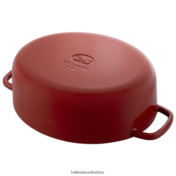BALLARINI Bellamonte 475 qt Oval Cocotte Red Cookware T0DT53