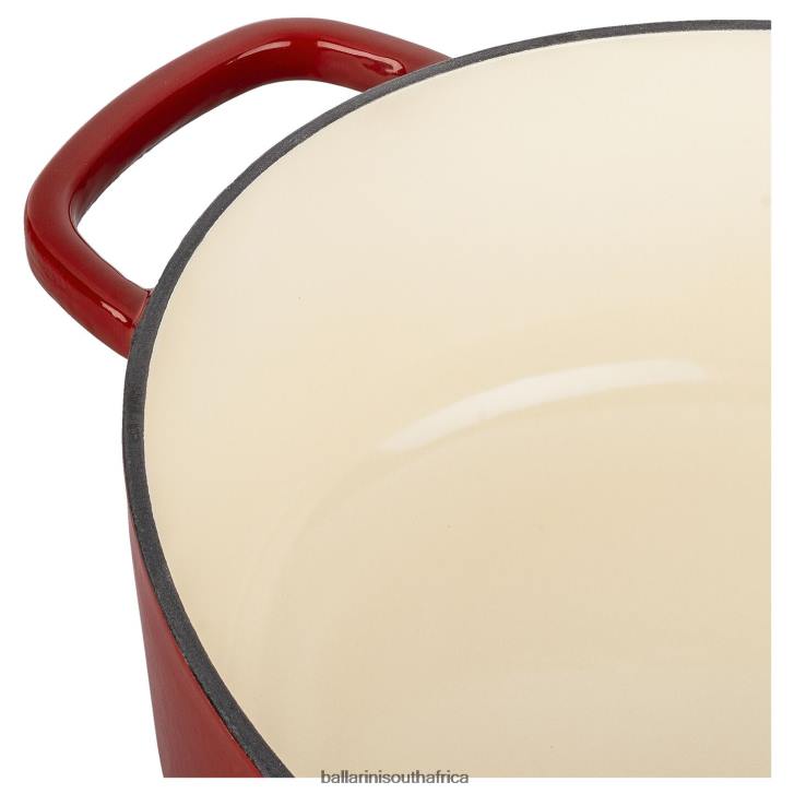 BALLARINI Bellamonte 475 qt Oval Cocotte Red Cookware T0DT53