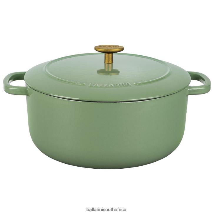 BALLARINI Bellamonte 575 qt Round Cocotte Green Cookware T0DT28