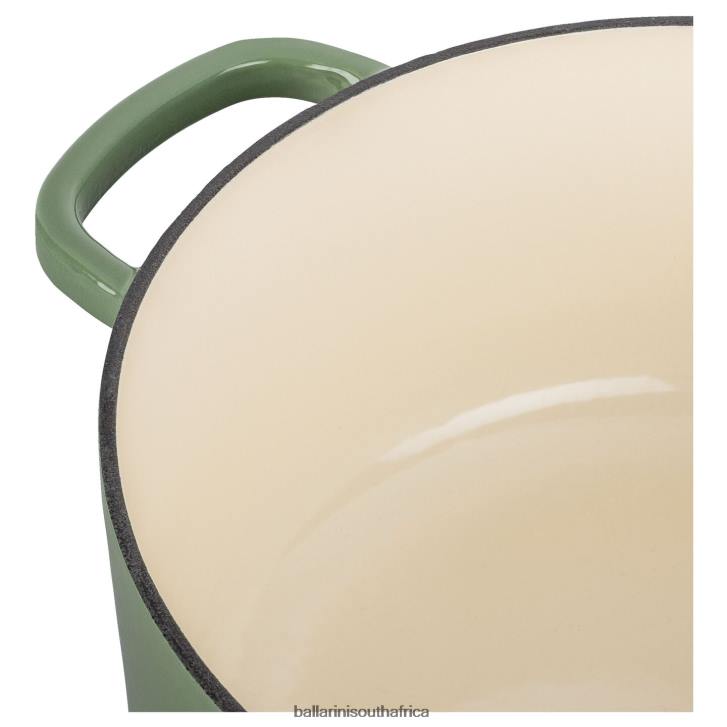 BALLARINI Bellamonte 575 qt Round Cocotte Green Cookware T0DT28
