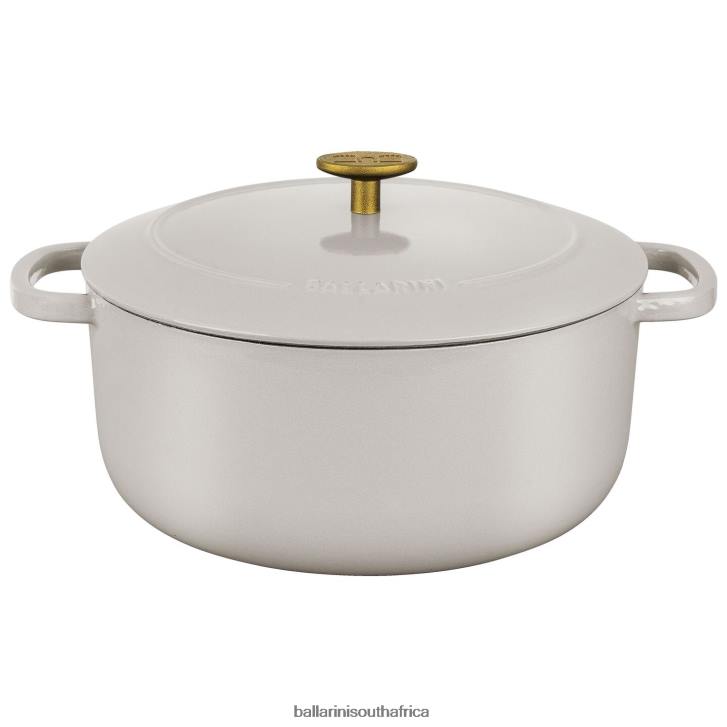 BALLARINI Bellamonte 575 qt Round Cocotte Ivory-white Cookware T0DT29