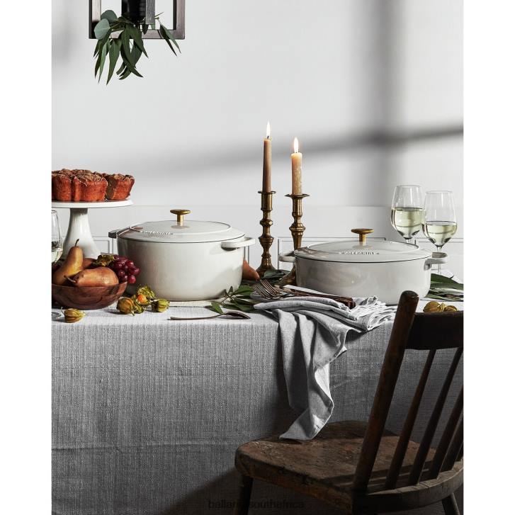 BALLARINI Bellamonte 575 qt Round Cocotte Ivory-white Cookware T0DT29