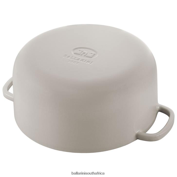 BALLARINI Bellamonte 575 qt Round Cocotte Ivory-white Cookware T0DT29