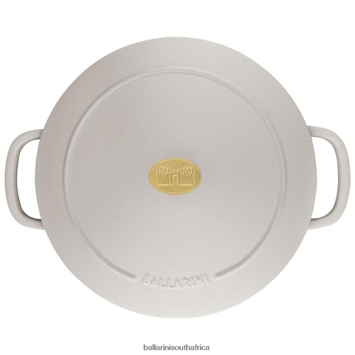 BALLARINI Bellamonte 575 qt Round Cocotte Ivory-white Cookware T0DT29