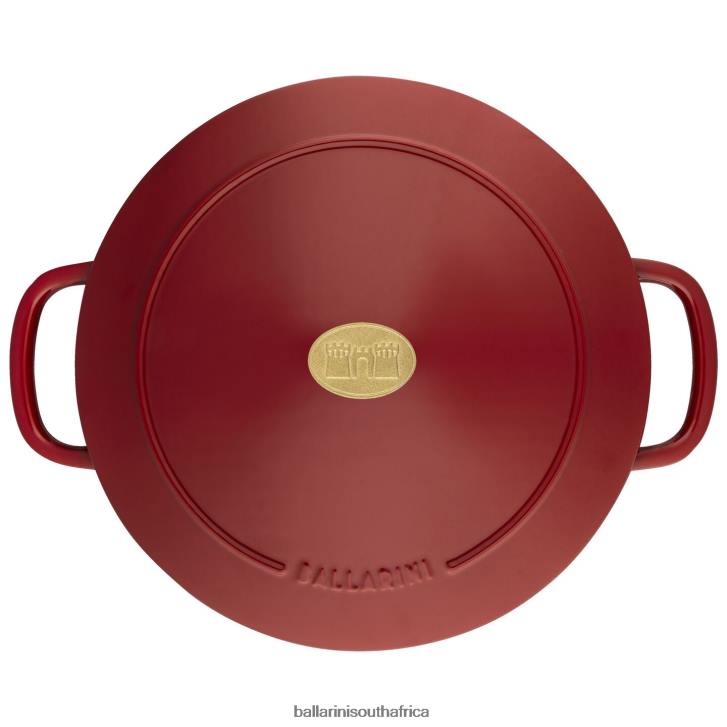 BALLARINI Bellamonte 575 qt Round Cocotte Red Cookware T0DT30