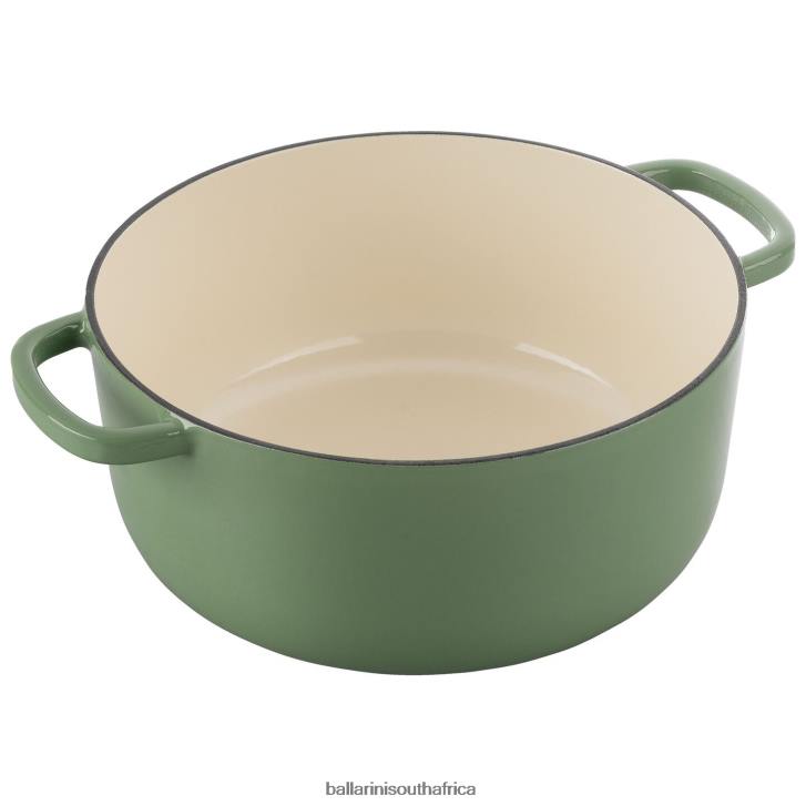 BALLARINI Bellamonte 75 qt Round Cocotte Green Cookware T0DT10