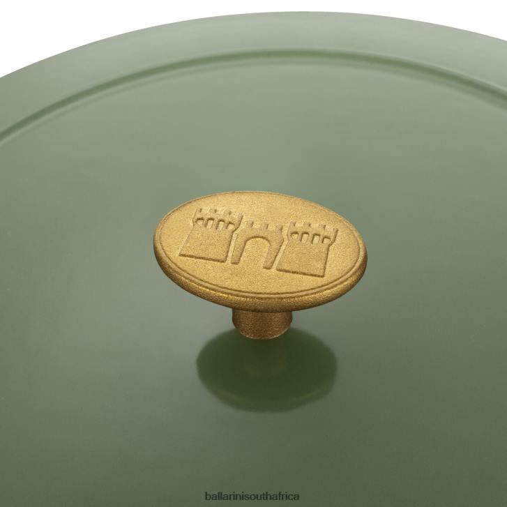 BALLARINI Bellamonte 75 qt Round Cocotte Green Cookware T0DT10