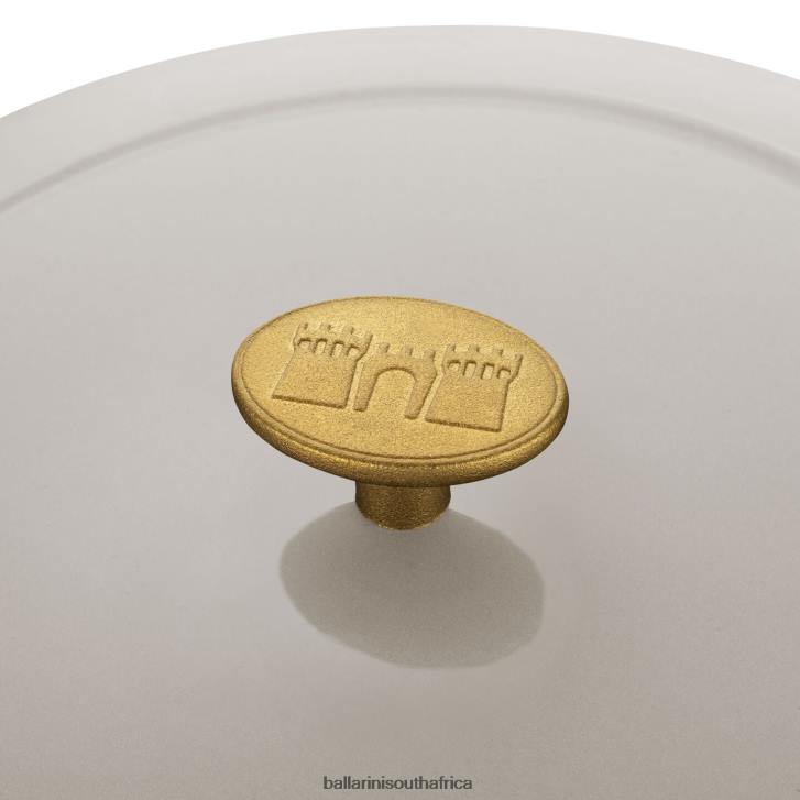 BALLARINI Bellamonte 75 qt Round Cocotte Ivory-white Cookware T0DT11